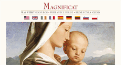 Desktop Screenshot of magnificat.net