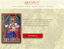 Tablet Screenshot of magnificat.lt